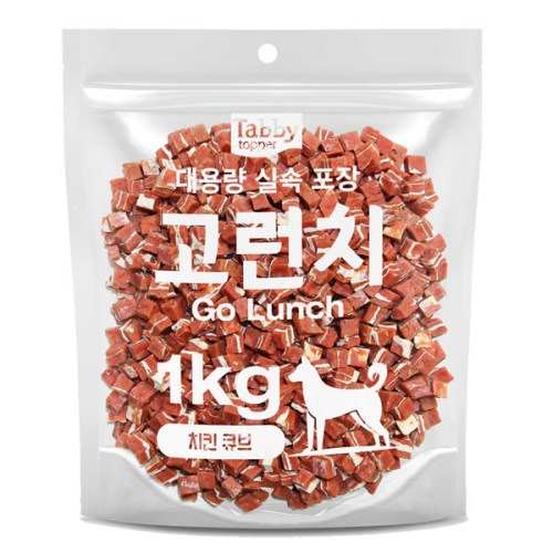 테비토퍼 고런치 치킨 큐브 1kg (1개)_이미지