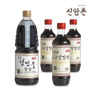 생명물식품 신앙촌 양조 생명물간장 1.8L (3개)