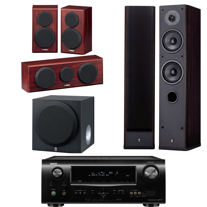 야마하 NS-8900 5.1채널 + 데논 AV리시버 (AVR-1611, NS-P150, YST-SW012)