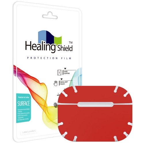 폰트리 힐링쉴드 에어팟 프로2 외부보호필름 [레드, 2세트]