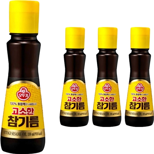 오뚜기 고소한 참기름 80ml (4개)