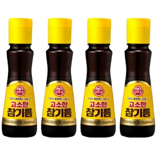 오뚜기 고소한 참기름 80ml (4개)_이미지