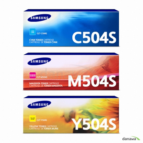 삼성전자 정품 CLT-C504S, CLT-M504S, CLT-Y504S 3색 세트