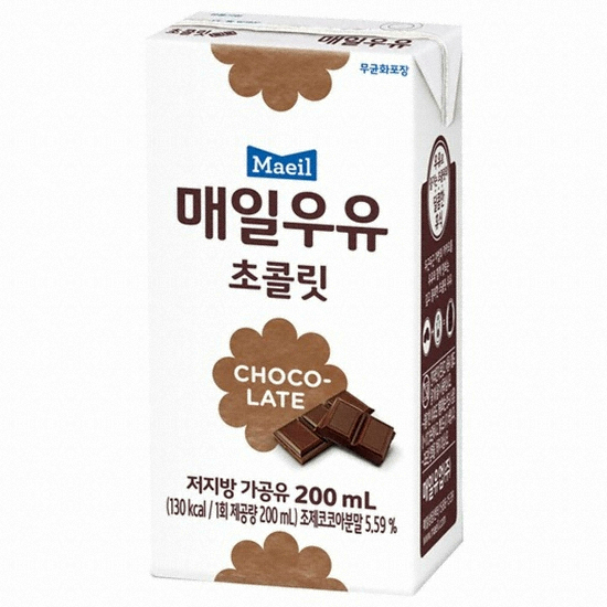 매일유업 초코우유 200ml (멸균) (12개)