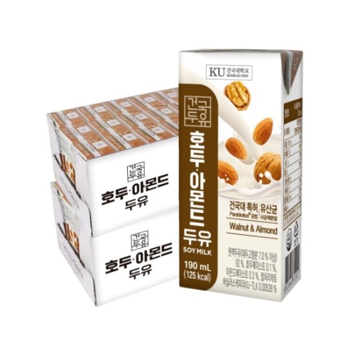 건국유업 호두아몬드두유 190ml이미지입니다. 누르면 해당 게시물로 새창이동합니다.