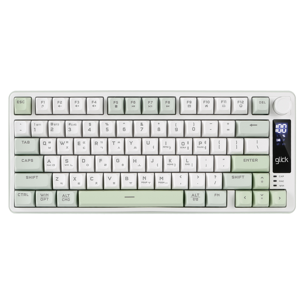 지클릭커 OFFICEPRO WK50 사일런스 M RGB 무소음 방수 무선 블루투스 78 (Greenwich)_이미지