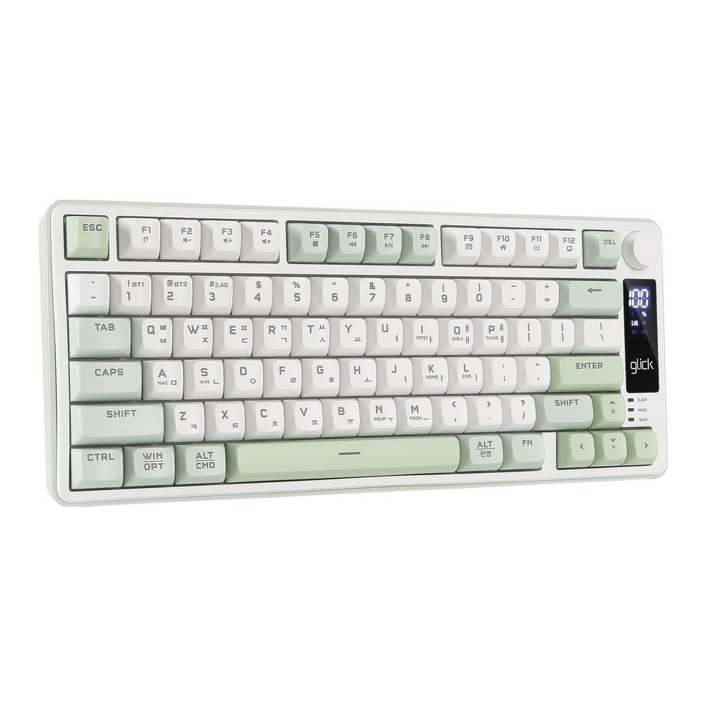 지클릭커 OFFICEPRO WK50 사일런스 M RGB 무소음 방수 무선 블루투스 78 (Greenwich)_이미지