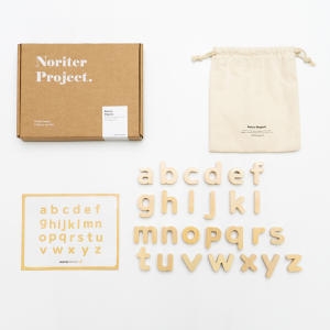 나무 우드 네이쳐 자석 놀이 학습 교구 영어 알파벳 대문자 원목글자 홈스쿨링-노리터보드