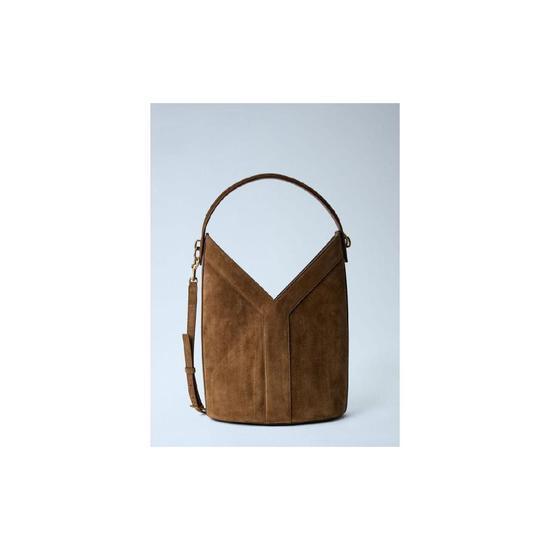 여성 Y Top Handle Bucket Bag sla0263098brn