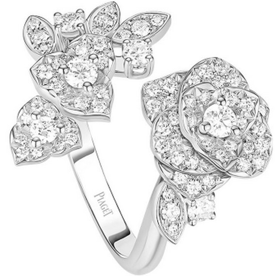 피아제 로즈 링 화이트 골드 다이아몬드 G34UX800