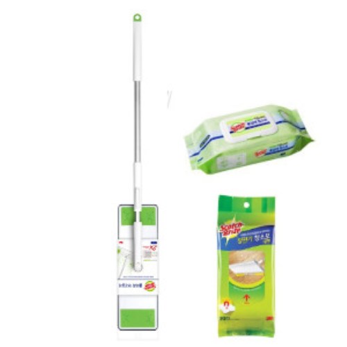 3M 스카치브라이트 올터치 막대걸레 대형 (+정전기100매, 물걸레60매)_이미지