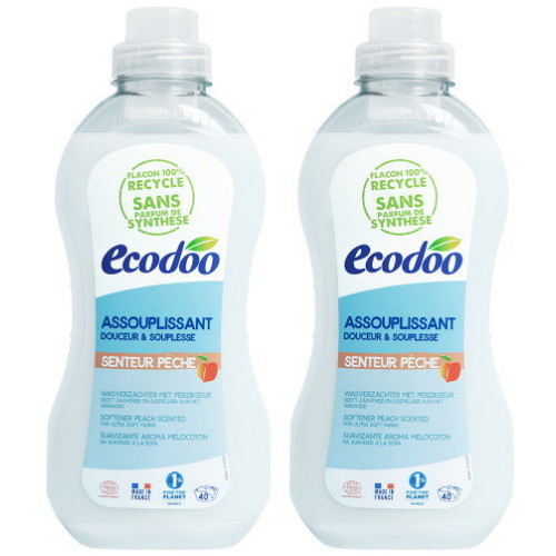 EKIBIO 천연 고농축 섬유유연제 피치향 1L (2개)_이미지