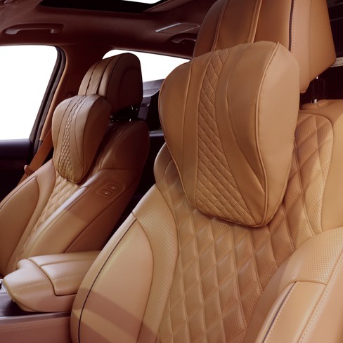 루젠 충실 차량용 목쿠션 + 스웨이드 커버_이미지
