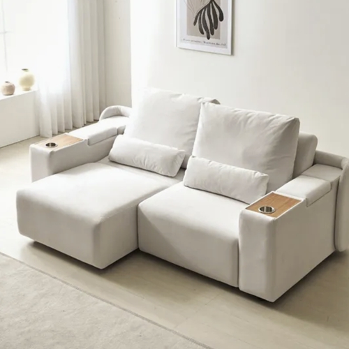 파로마 브리엘 침대형 무빙 슬라이딩 모션 패브릭 소파 3인용_이미지