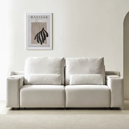 파로마 브리엘 침대형 무빙 슬라이딩 모션 패브릭 소파 3인용_이미지