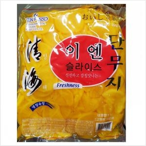 이엔푸드 슬라이스 단무지 1kg (15개)_이미지