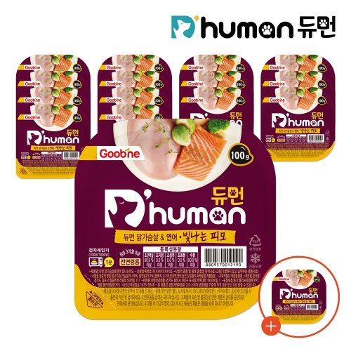 굽네 듀먼 닭가슴살&연어 빛나는 피모 100g (16개)