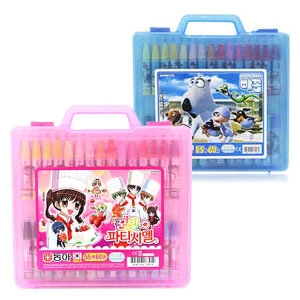 동아연필 동아크레파스55색60본