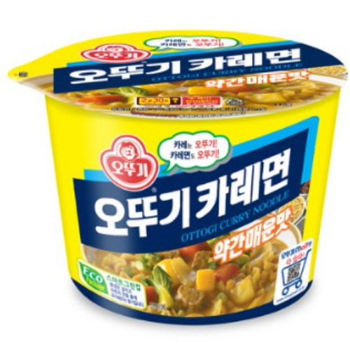 오뚜기 카레면 약간매운맛 큰컵 110g (6개)_이미지