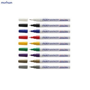 문화 얇은 페인트 마카 페인트펜 마커 1mm 팁 9종_이미지
