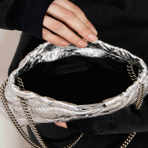발렌시아가 Crush Tote XS 크러쉬 체인 숄더백 블랙 781796 210J0 1000_이미지