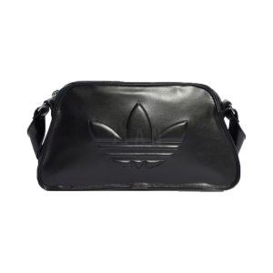 아디다스 오리지널 폴리우레탄 엠보스드 트레포일 숄더백 블랙 IT7380 토트백 미니 가방_이미지
