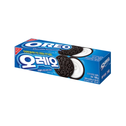 크래프트 오레오 초콜릿 샌드위치 쿠키 화이트크림 100g (15개)_이미지