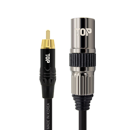 탑라인에이치디 솔탑 RCA to XLR MM 케이블 (2m, SOLTOP-2106)