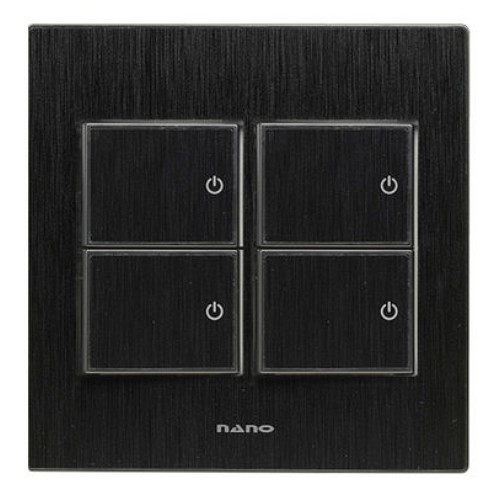 나노전기 나노 아트2 올블랙 4구 스위치_이미지