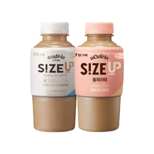 빙그레 아카페라 사이즈업 350ml 바닐라라떼10+돌체라떼10_이미지