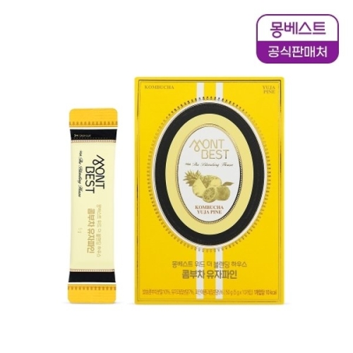 몽베스트 블랜딩 콤부차 유자파인애플 10개입