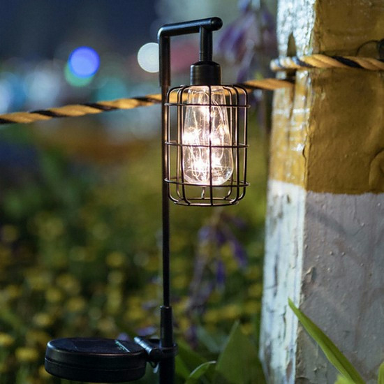 LED 태양광 가로등형 웜화이트 정원등