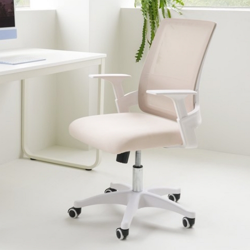 다니카 프리미엄 크림 메쉬 의자