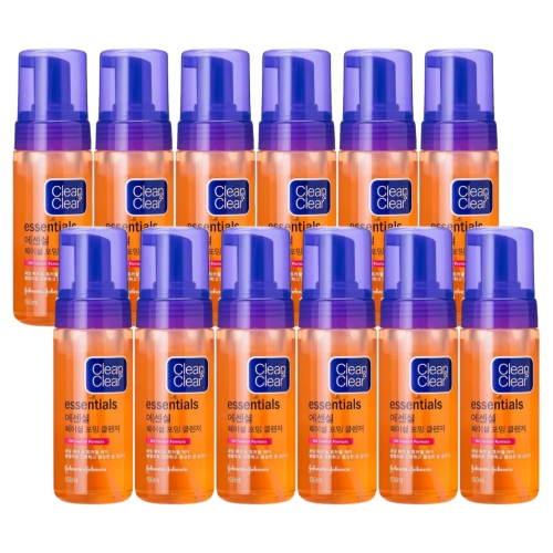 존슨앤존슨 클린&클리어 에센셜 페이셜 포밍 클렌저 150ml (12개)