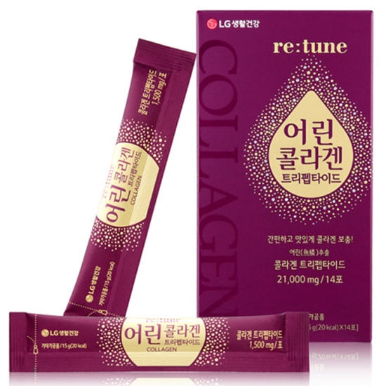 LG생활건강 리튠 어린 콜라겐 트리펩타이드 14스틱 (8개)