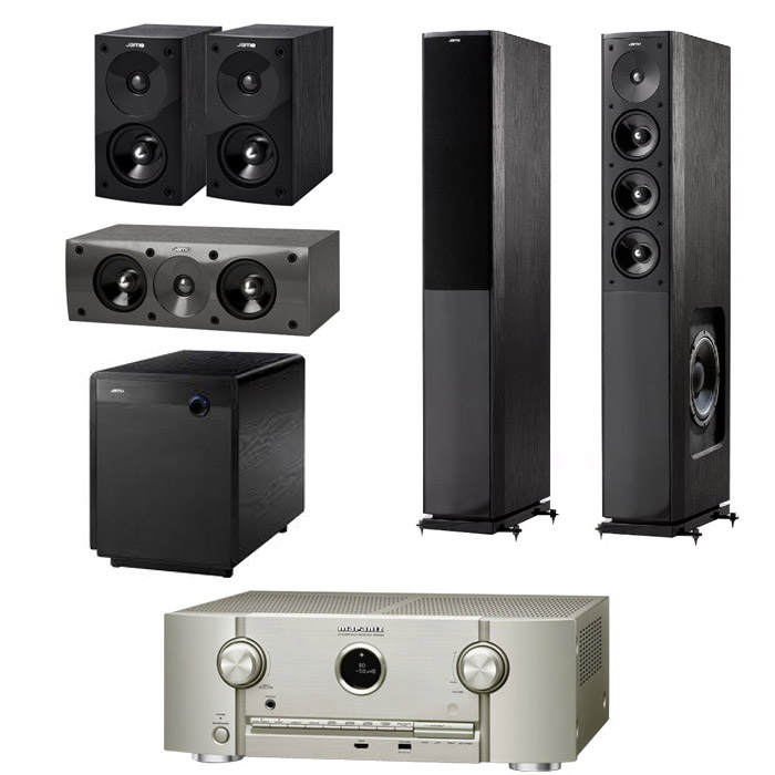 야모 S608 5.1채널 + 마란츠 AV리시버 (SR6006, SUB-300)