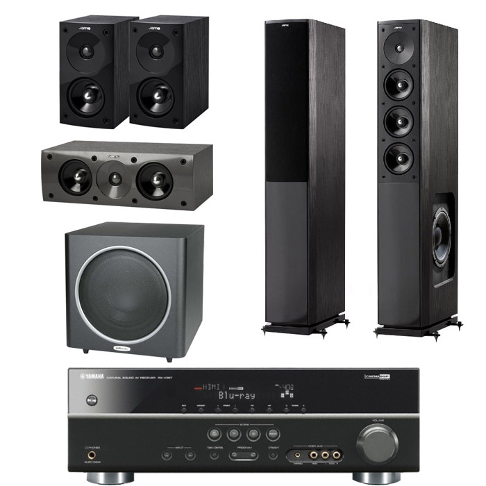 야모 S608 5.1채널 + 야마하 AV리시버 (RX-V367, PSW110)_이미지