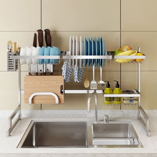 버니 식기건조대 대형 실버 85cm