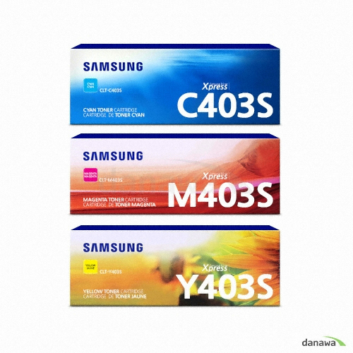 삼성전자 정품 CLT-C403S, CLT-M403S, CLT-Y403S 3색 세트