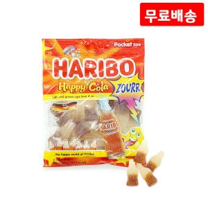 하리보 해피콜라향 사우어 80g (5개)_이미지