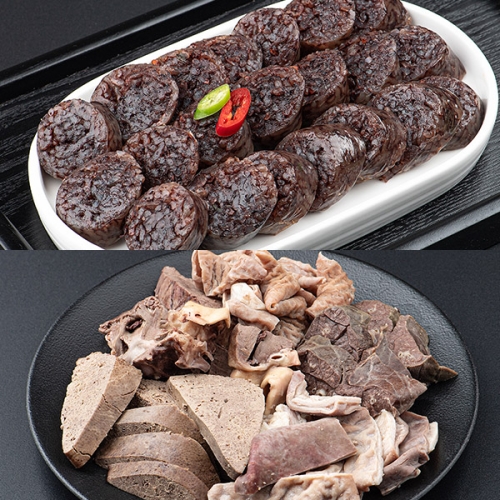 전라도 재래식 찰순대1kg+내장모듬1kg 단품