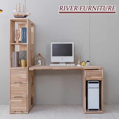 리버퍼니쳐 마쵸 아카시아원목 본체수납장책장 책상 (1000x600)_이미지