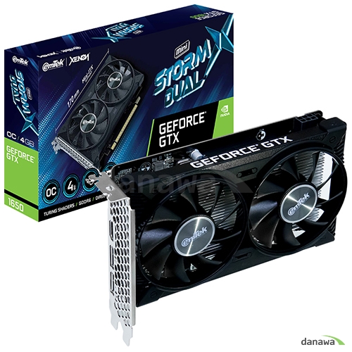 이엠텍 지포스 GTX 1650 STORM X Dual MINI OC D6 4GB