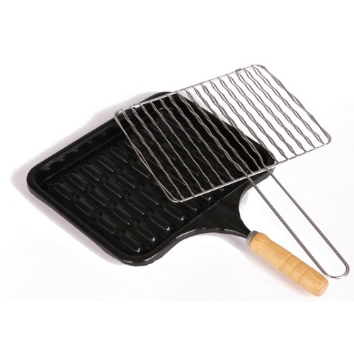 홈인캠핑 로터리 범랑 스텐 석쇠 그릴