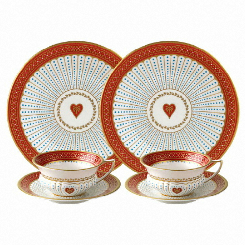 웨지우드 ㅤ퀸오브하트 2인 티세트 6P_이미지