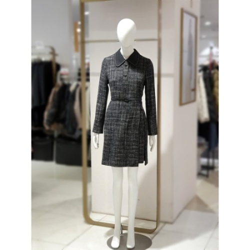 에꼴드파리 메탈사 배색 탈착 칼라 원피스 09GRB3YWOAM09G