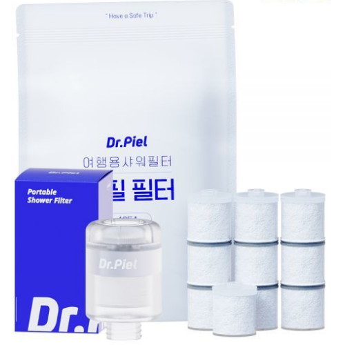 닥터피엘 여행용 샤워기필터 본품 + 리필필터 10EA