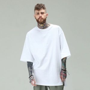 하프크라이즈 레이아웃 HK_TA-108 오버핏 반팔 티셔츠_WH_이미지