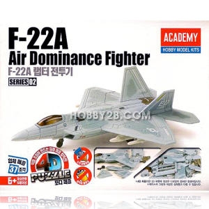 아카데미 4D퍼즐 02 F-22A 랩터 과학교구 교재 실험 상자 도구