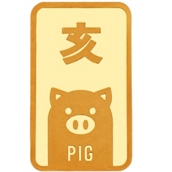 한국표준금거래소 12지신 돼지 골드바 3.75g_이미지